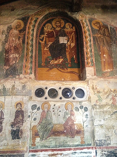 メガロ・メテオロン修道院に描かれた古い壁画