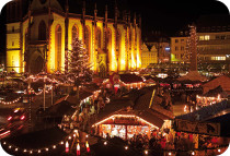 世界遺産の宮殿都市ヴュルツブルクのクリスマス