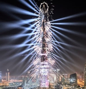 年越しは世界一の高層ビル「バージュ・カリファ」のライブ花火で！