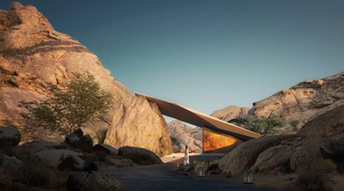 サウジアラビアの魅惑のマウンテンリゾート「Desert Rock」がデザインを公開