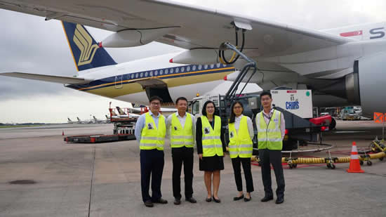 シンガポール航空　持続可能な航空燃料によるフライトを初運航