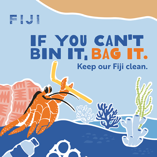 フィジー政府観光局、持続可能な取り組みに向けた「Bin It Or Bag It」キャンペーンを始動